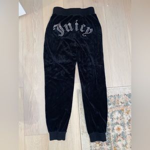 Black velour juicy couture/ forever 21 joggers